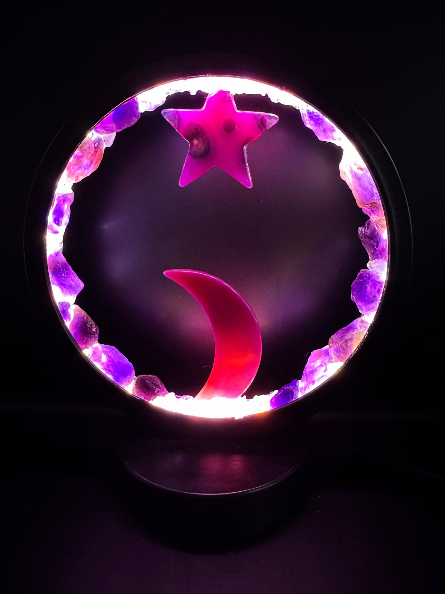 Celestial Dawn Crystal Lamp.