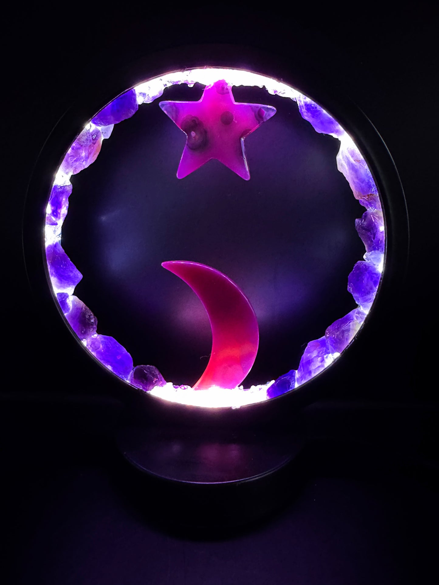 Celestial Dawn Crystal Lamp.