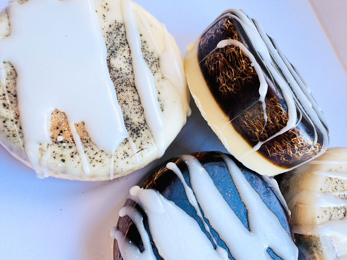 Loofah Soap vanilla latte- Crystal Goddess NZ