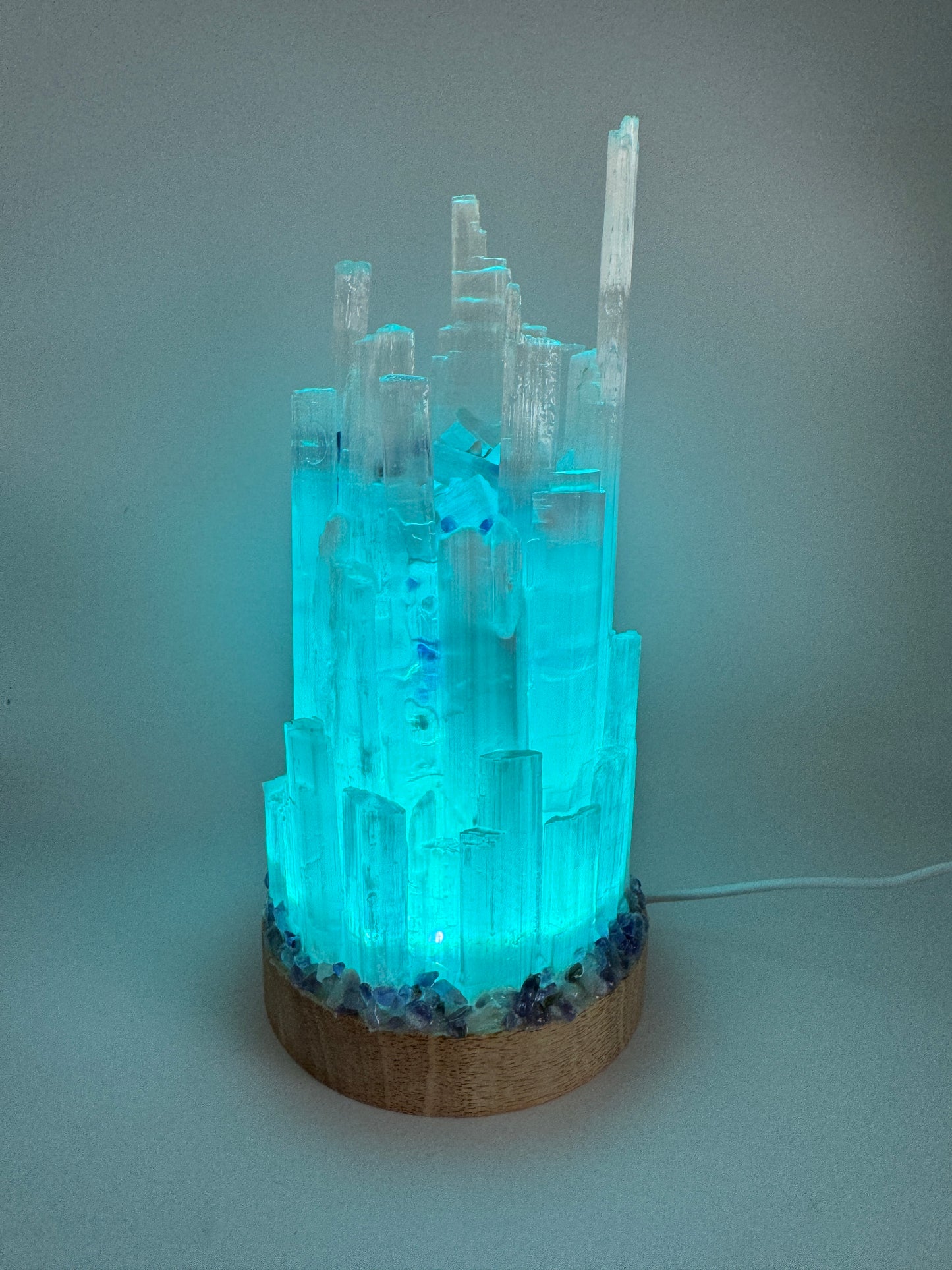 Selenite Crystal lamp (10cm base) 5