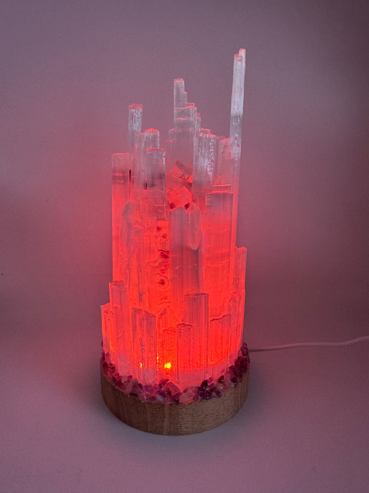 Selenite Crystal lamp (10cm base) 5