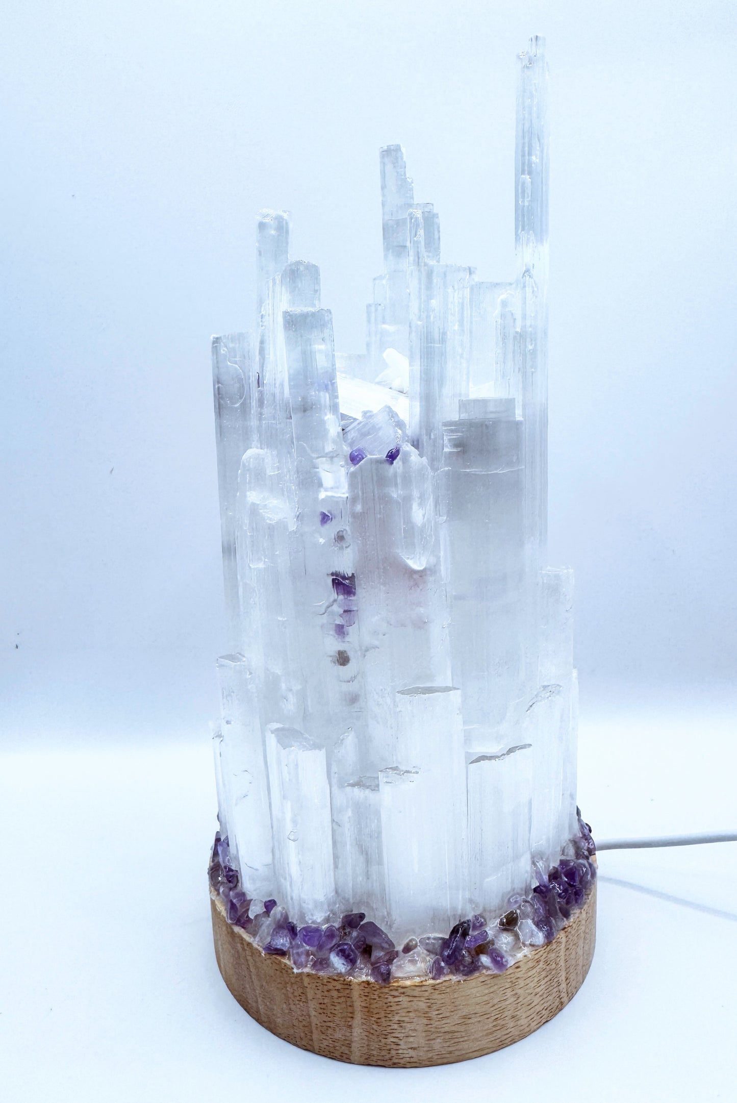 Selenite Crystal lamp (10cm base) 5