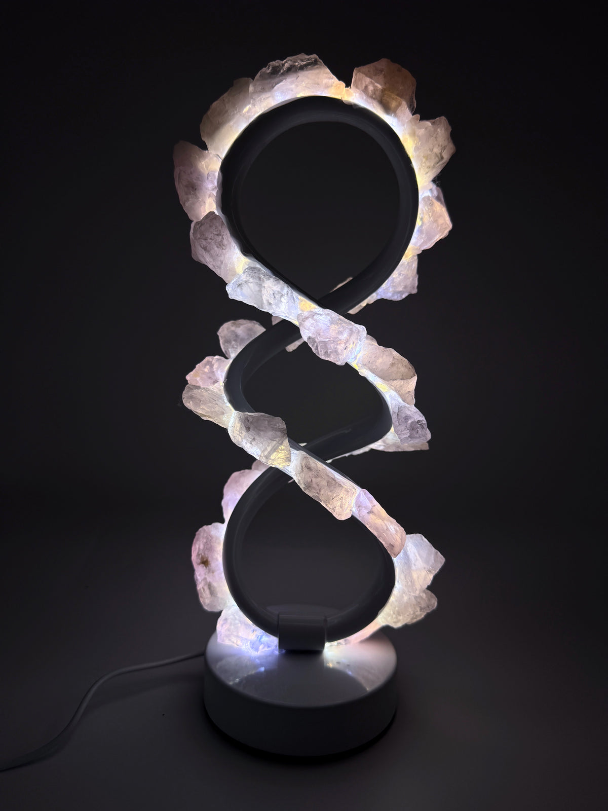 Rose Infinity Crystal Lamp