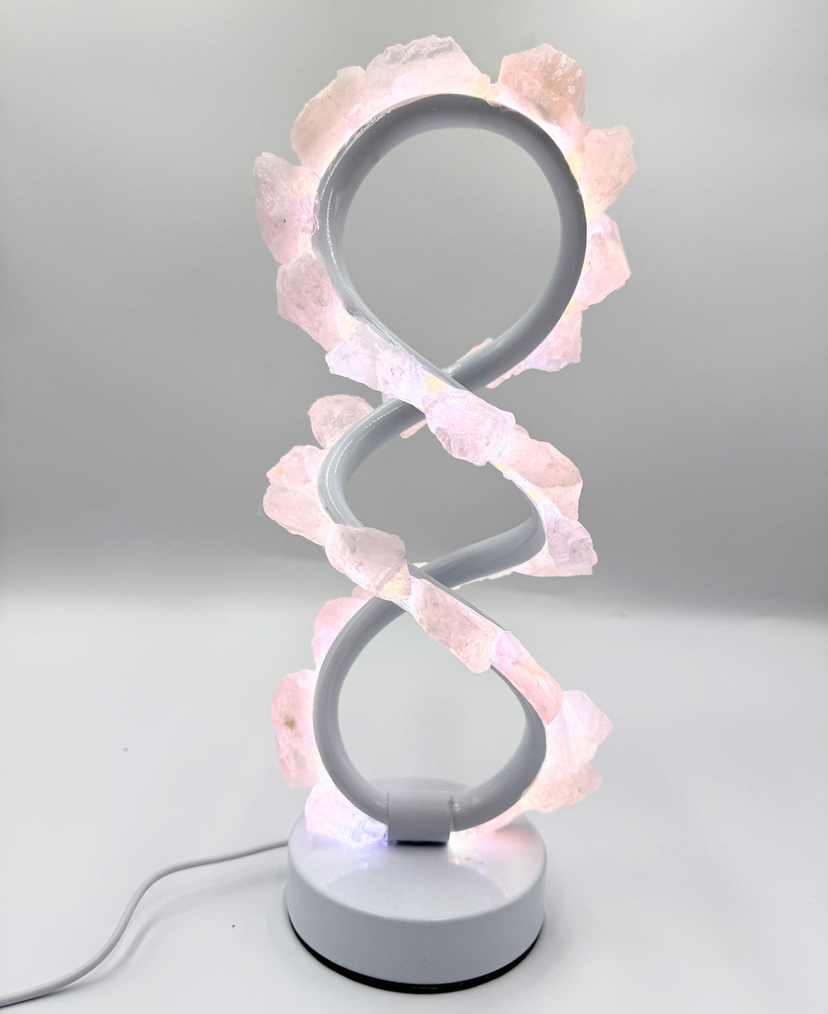 Rose Infinity Crystal Lamp