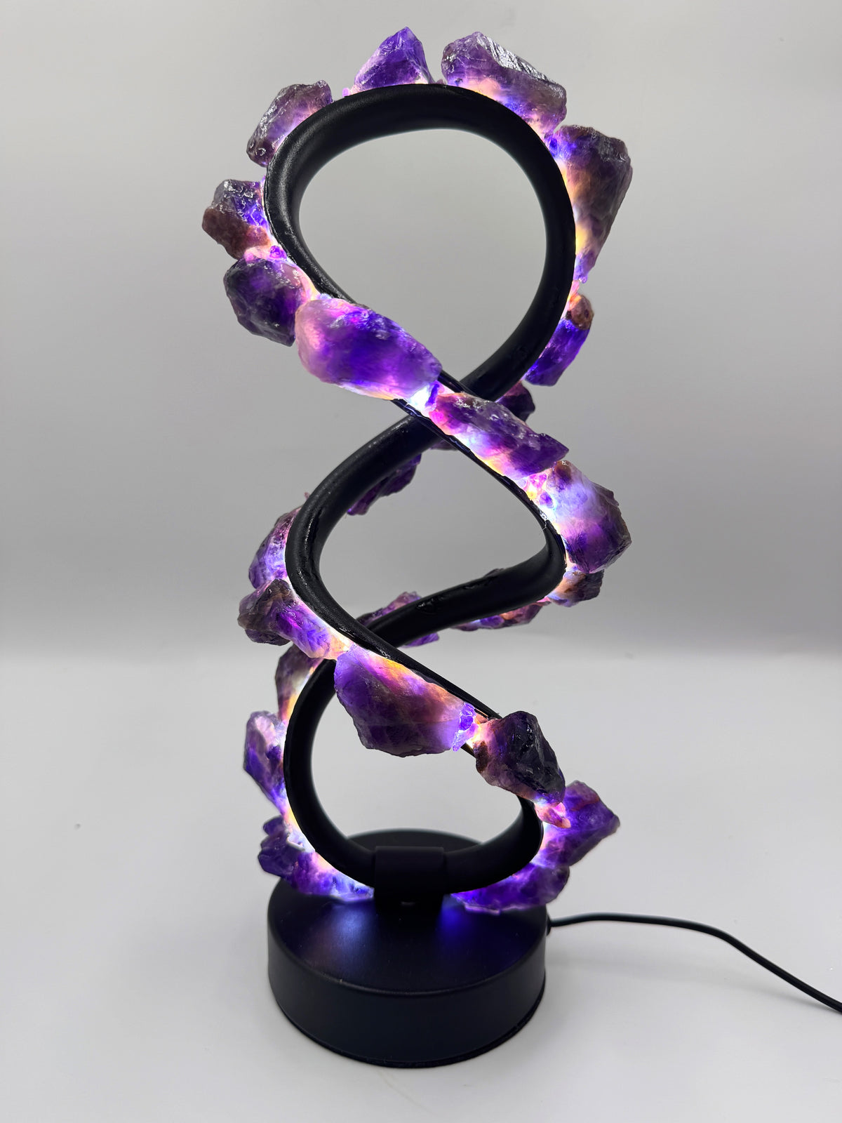 Amethyst Infinity Crystal Lamp