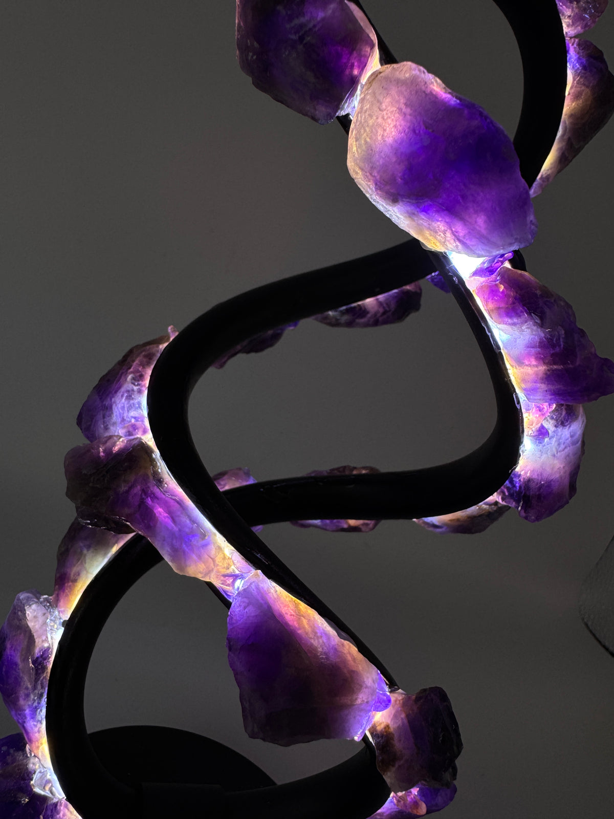 Amethyst Infinity Crystal Lamp