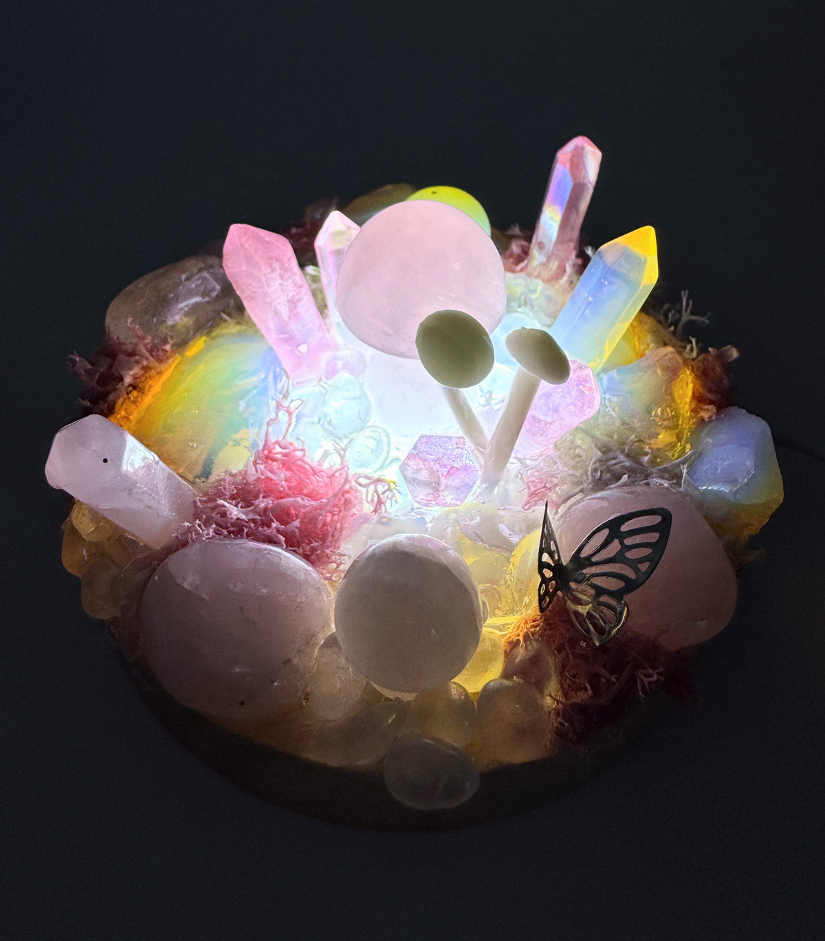 Fairy Light Garden Pink (mushroom)
