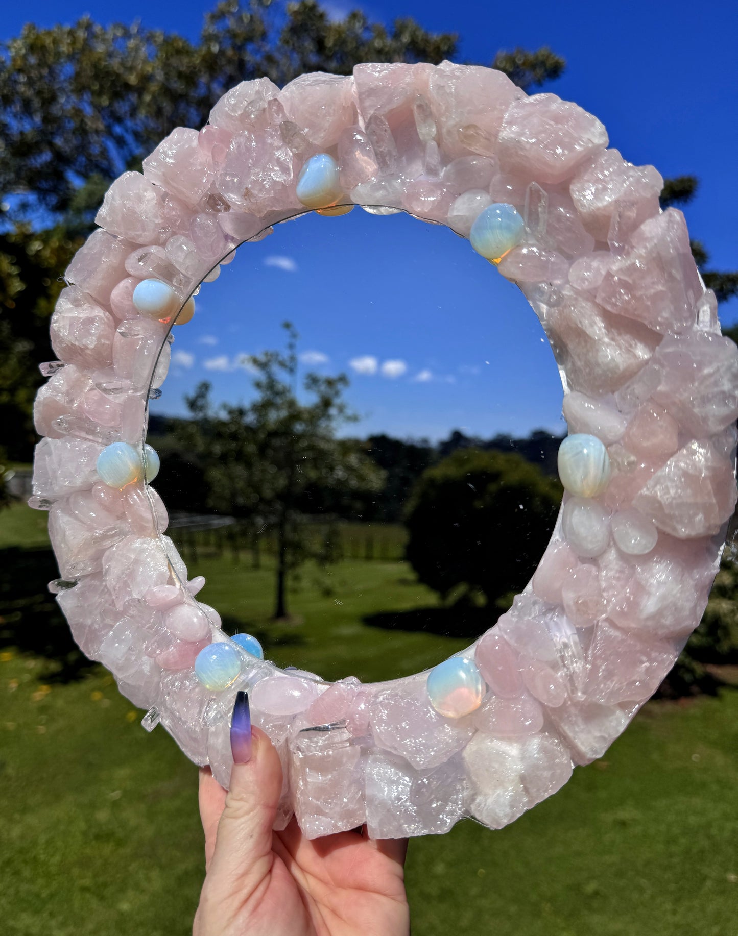 Crystal Mirror “Angel Aura” 28cm