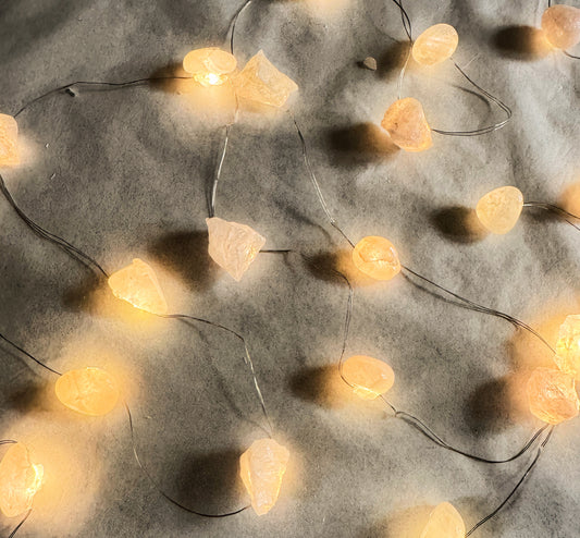 Crystal Fairy Lights (flashing)Rose Quartz 2M Warm
