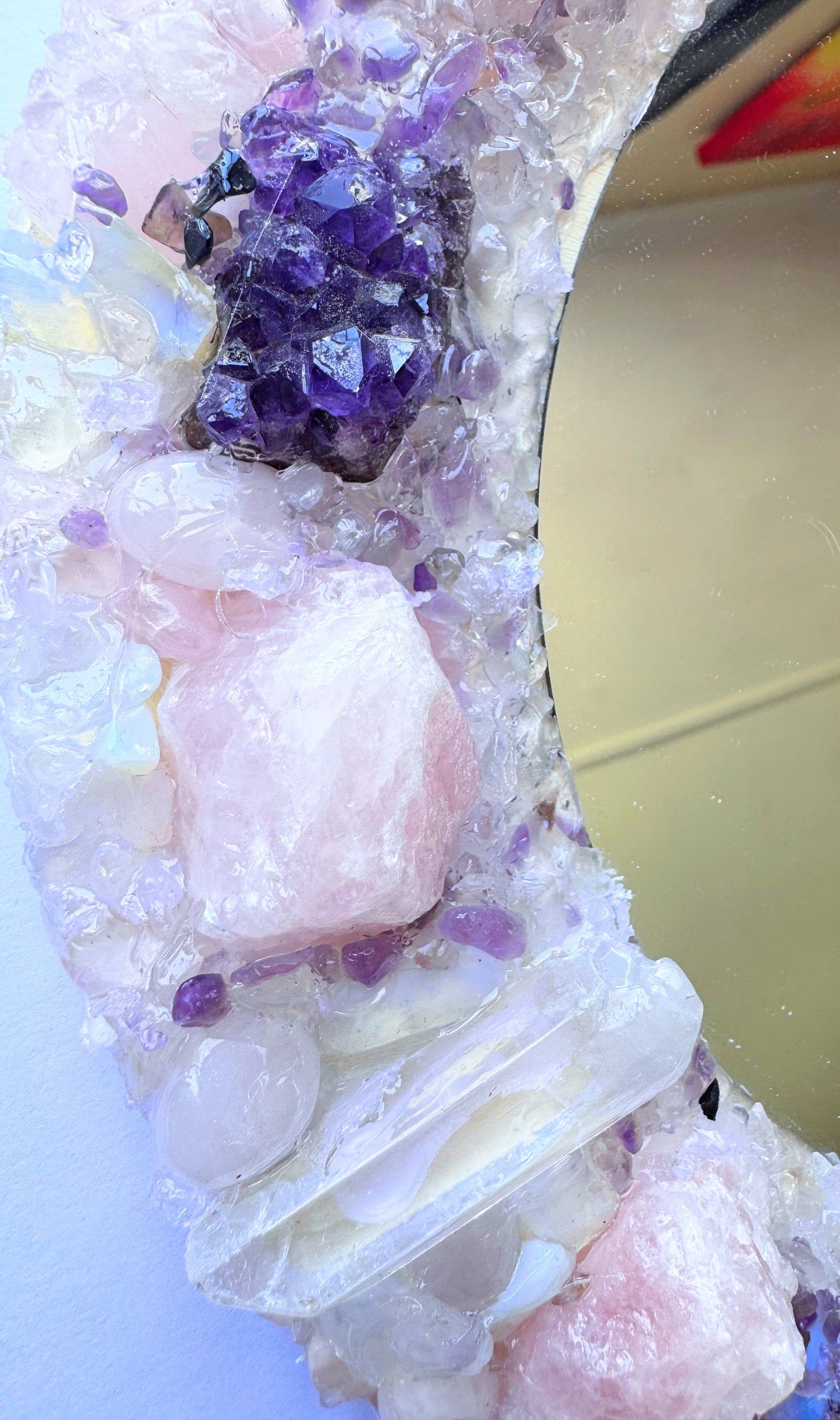 Crystal Mirror “Angel Bloom” 28cm