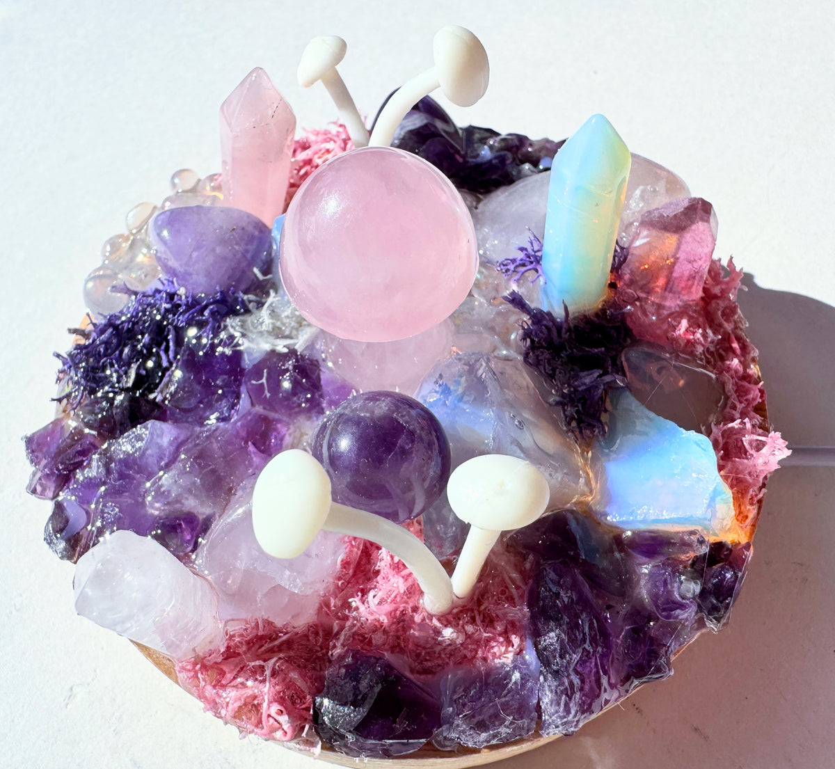Fairy Light Garden (rose Quartz & Amethyst