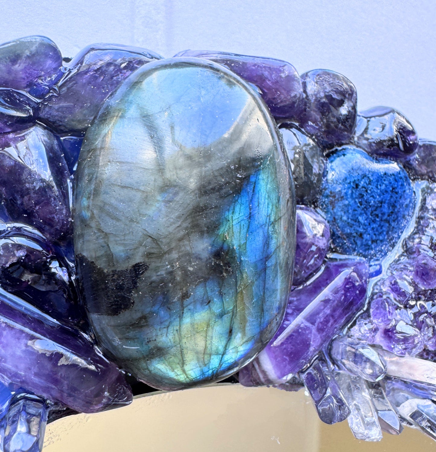 Crystal Mirror  “ Lunar Spirit  ”28cm