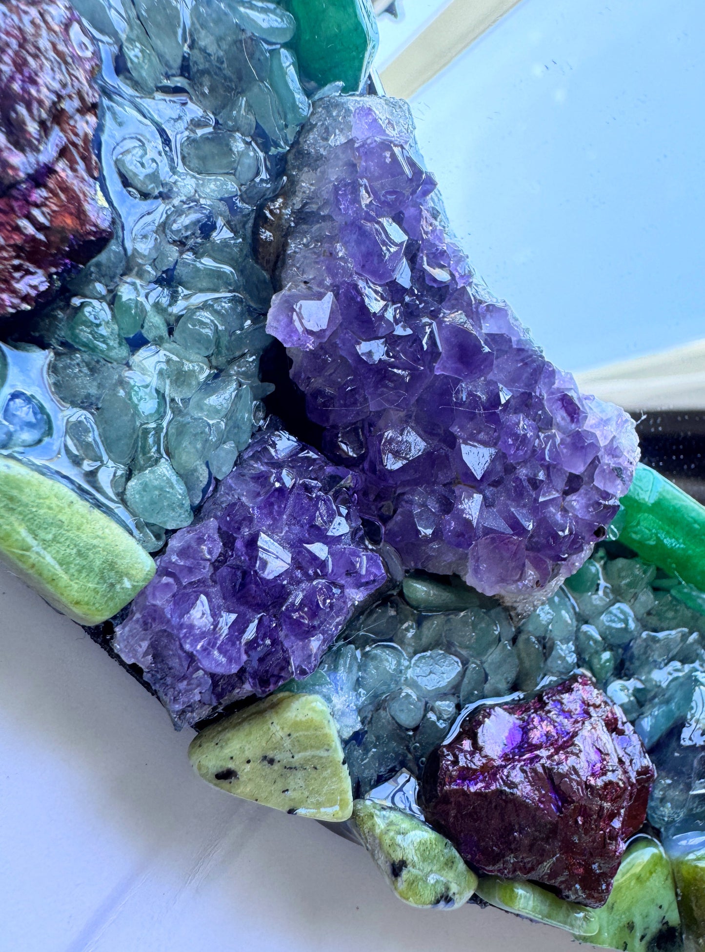 Crystal Mirror “Fae Forest” 28cm