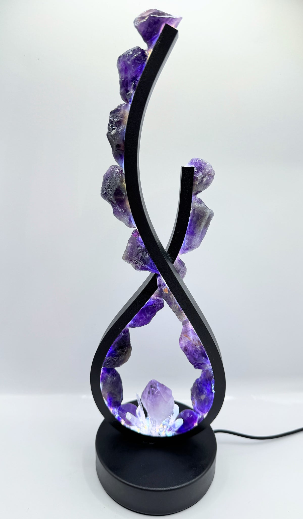 Flame Crystal Lamp “ Violet Flame”