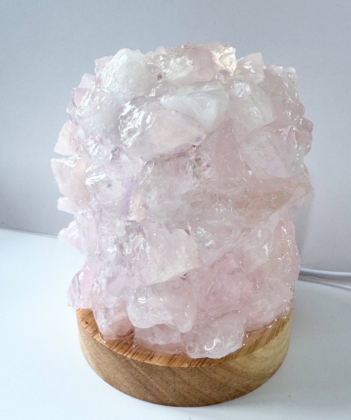 Rose Quartz Dome Lamp (L)