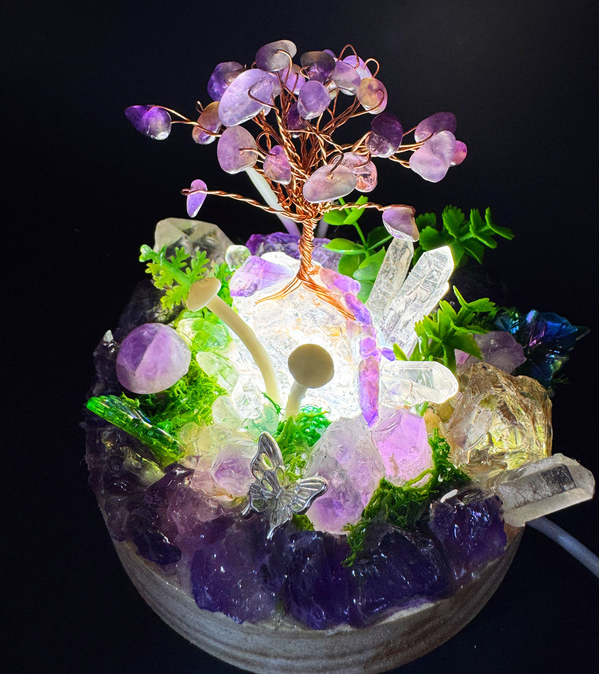 Crystal Fairy Garden “Amethyst Tree”
