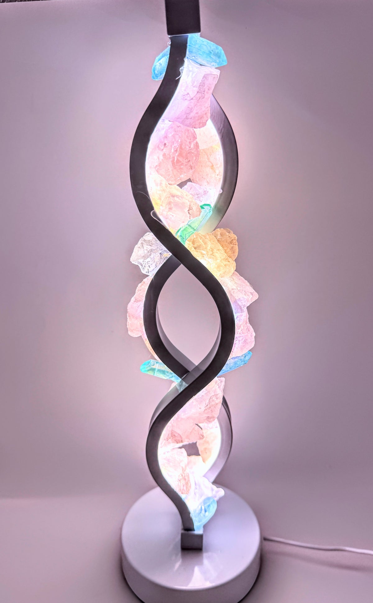 Crystal Twist Lamp “ moon rise”