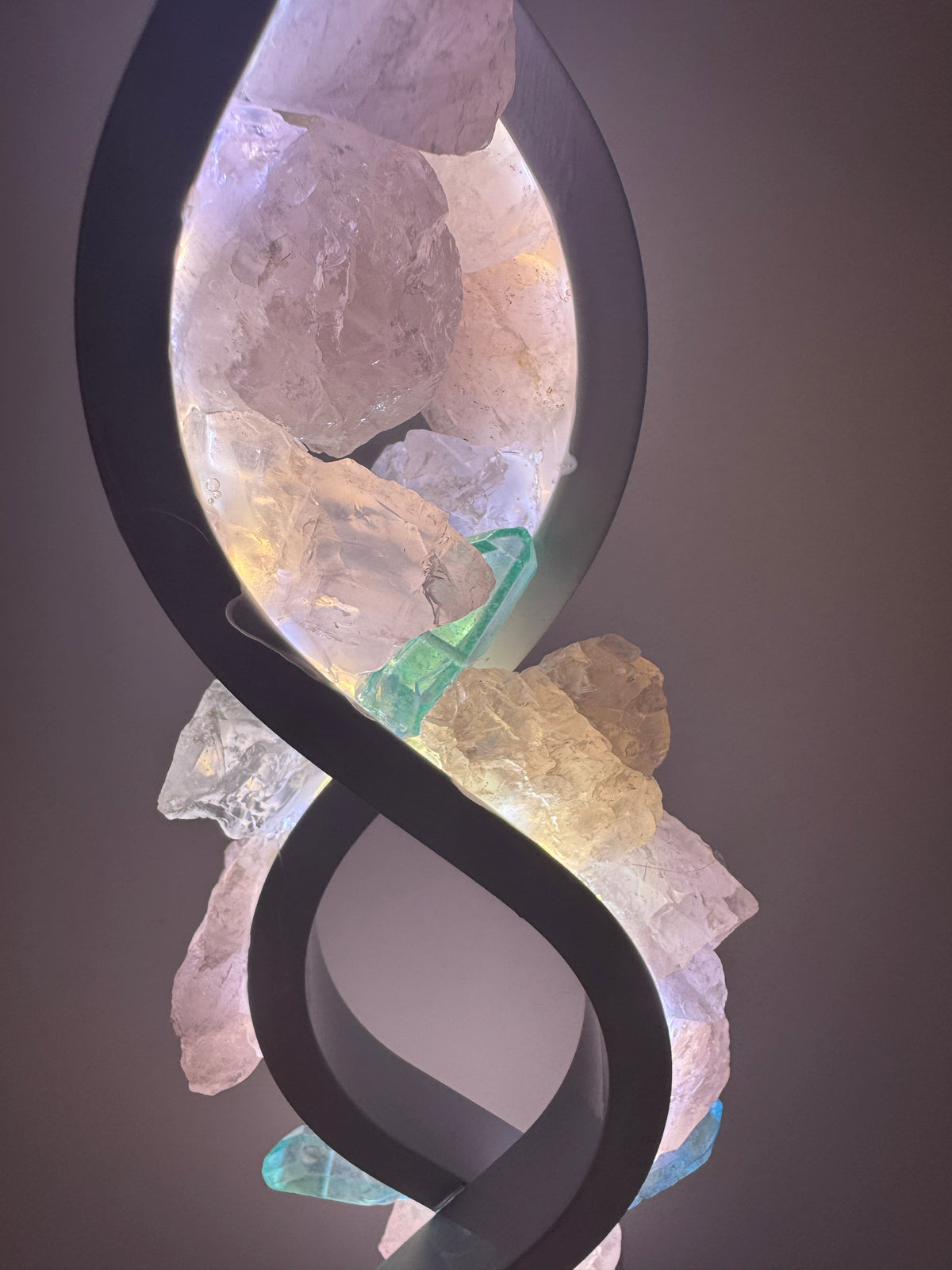 Crystal Twist Lamp “ moon rise”