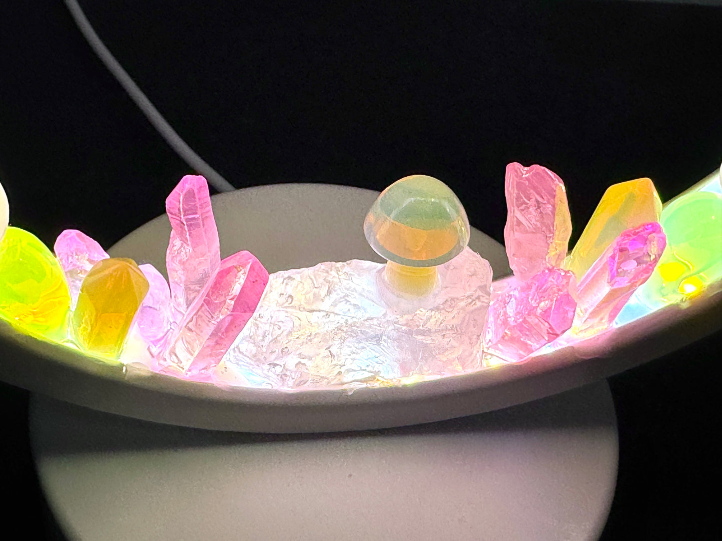 Crystal Lamp Opalite Halo 18cm