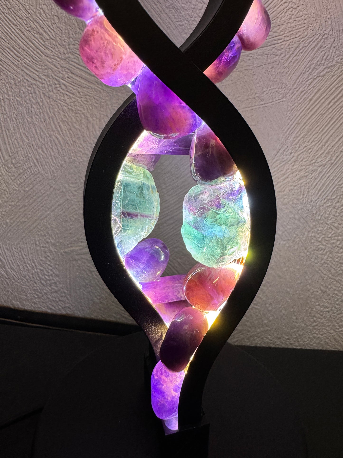 Spirit Light Spiral Twist Crystal Lamp