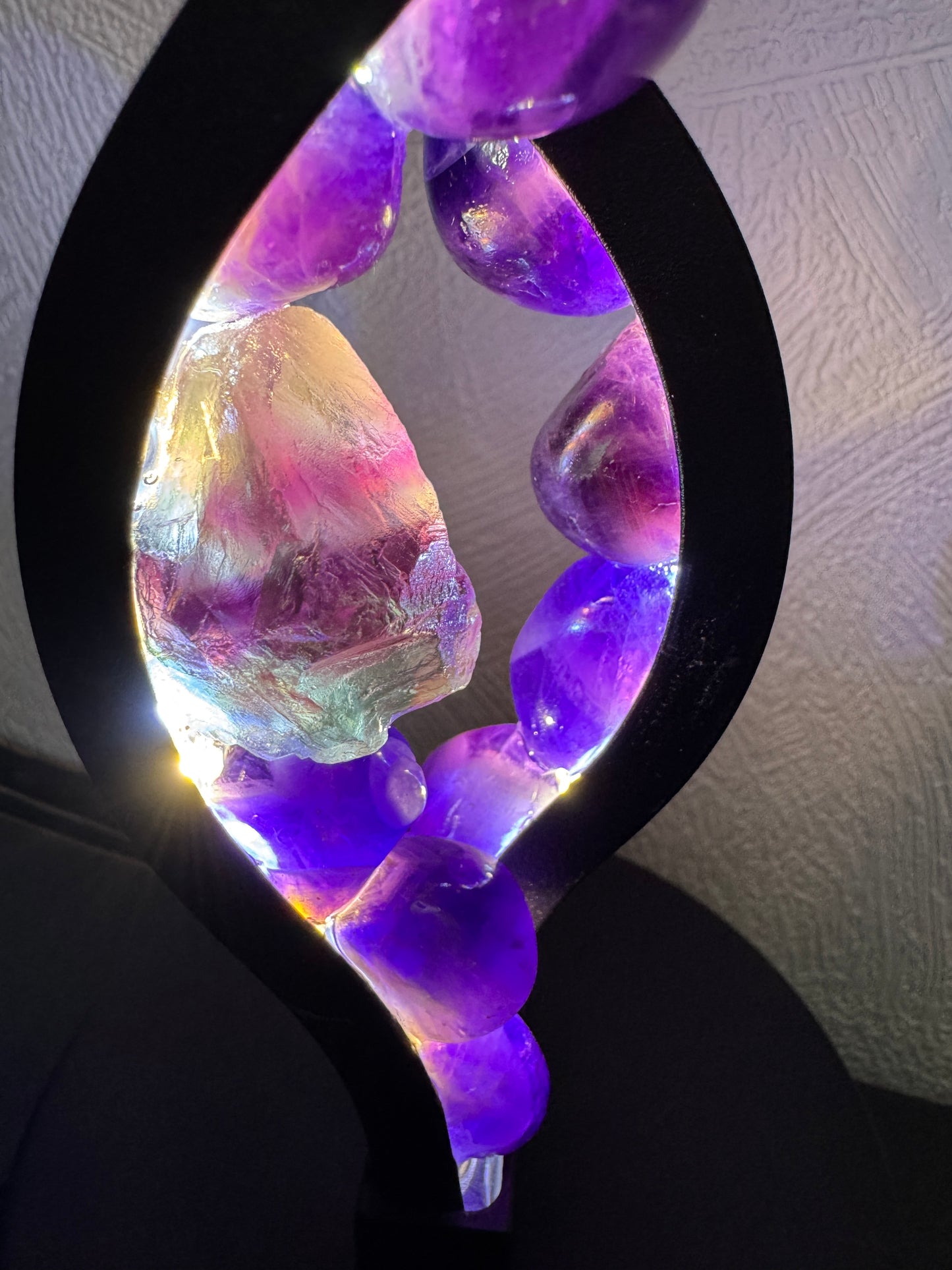 Lunar Spiral Twist Crystal Lamp