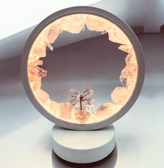 Crystal Portal Lamp “Halo Of Grace” (warm light)