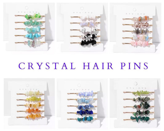 Crystal Hair Pin Sets - 5 piece