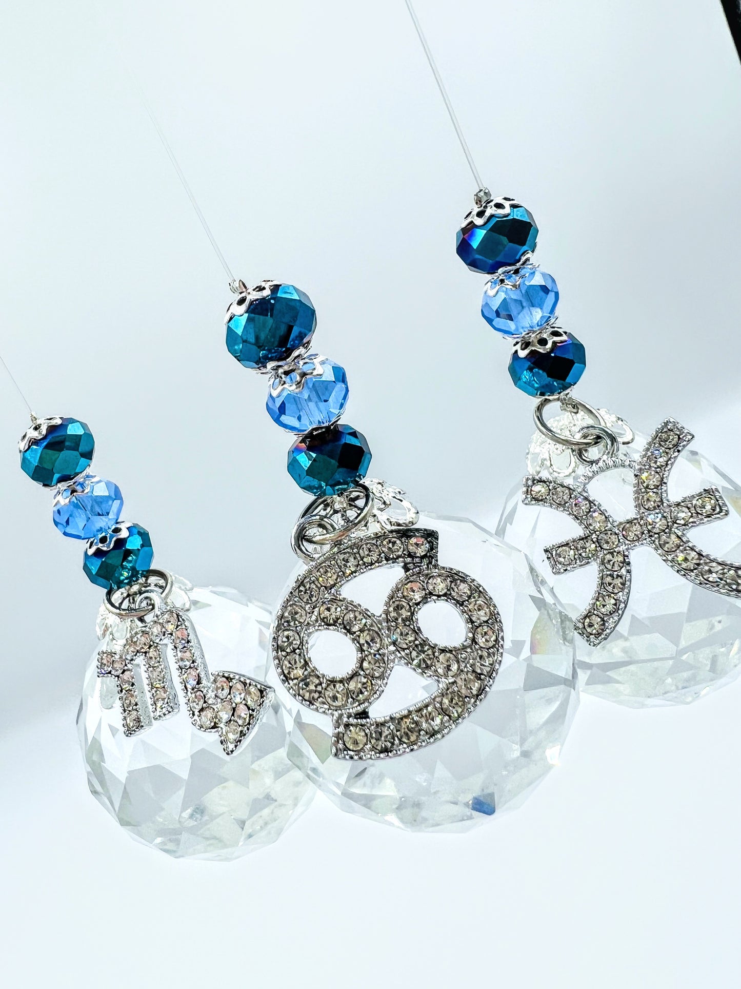 Flower Zodiac Sun Catcher with charm.