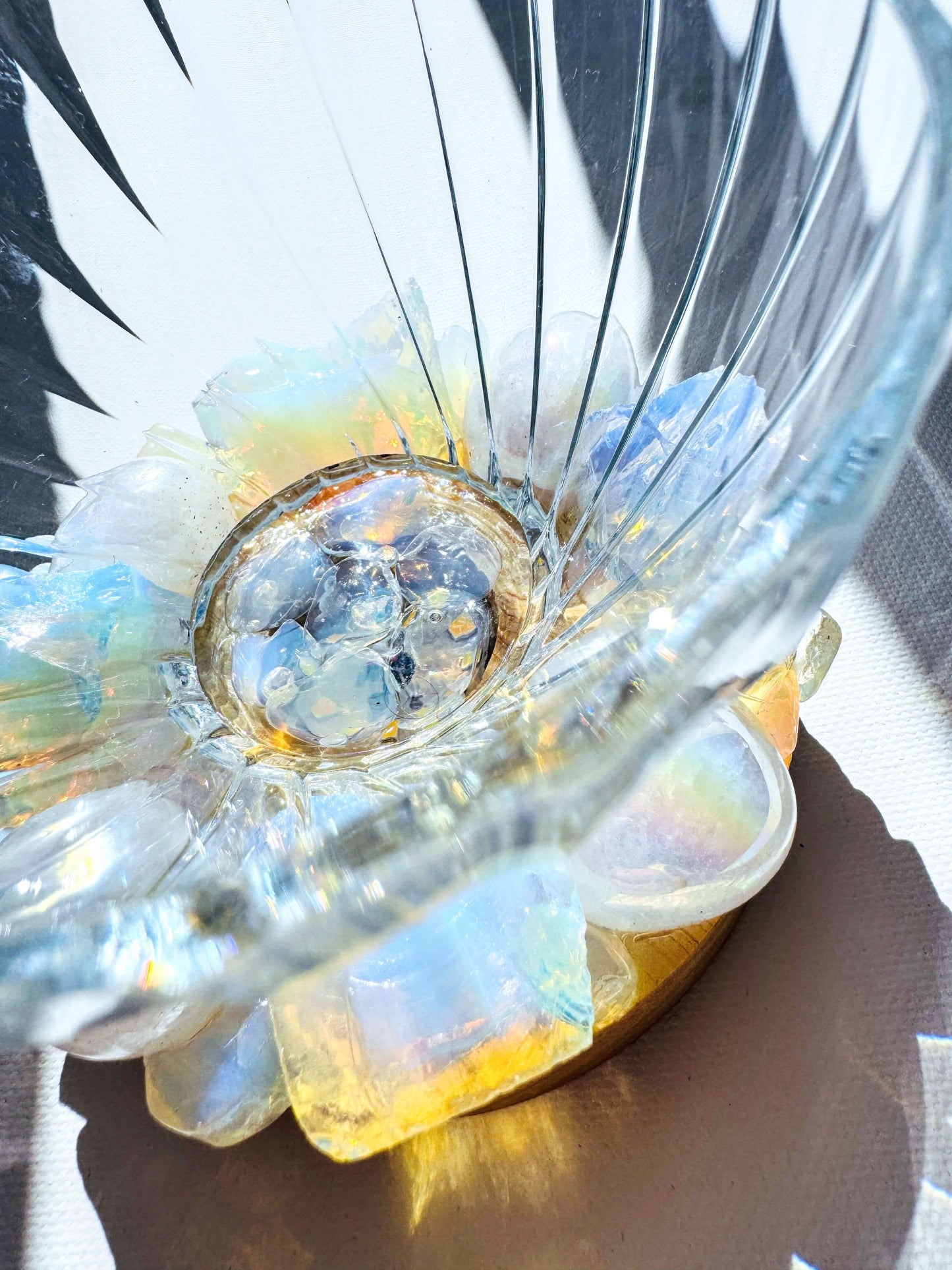 “Opal Glow” Crystal Bowl