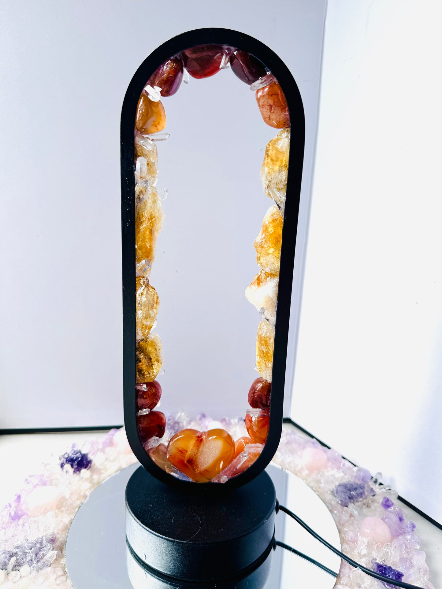 Crystal Portal Lamp “Fire Heart”