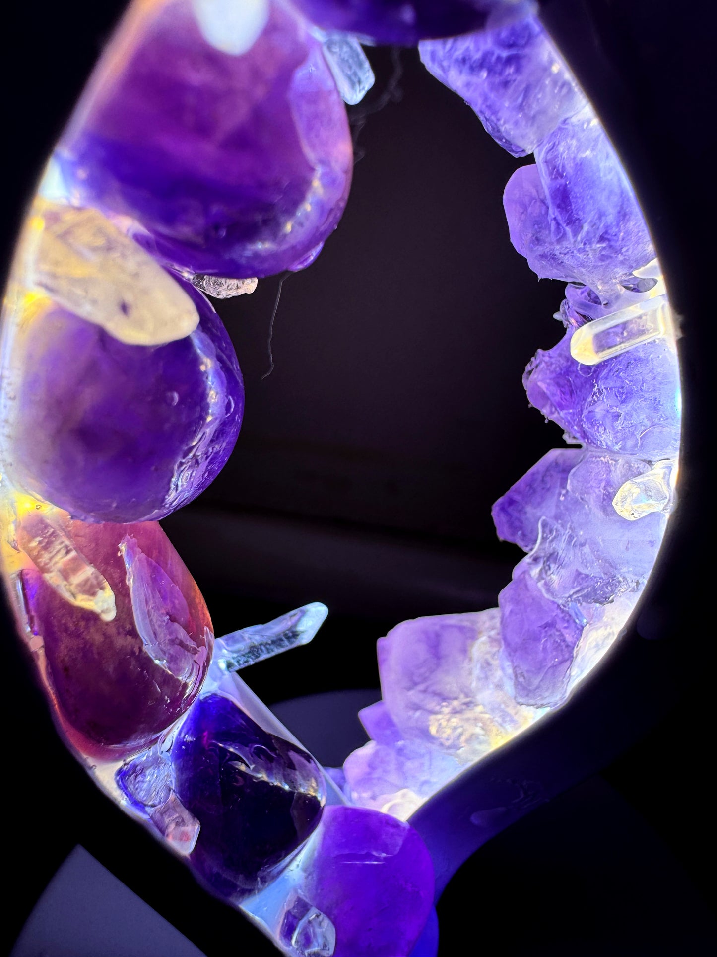 Crystal Lamp “ Spirit Light Spiral Twist”