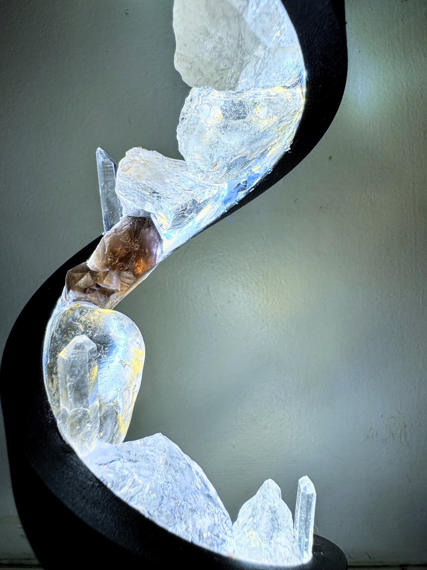 Crystal lamp Spiral “ moon beams”