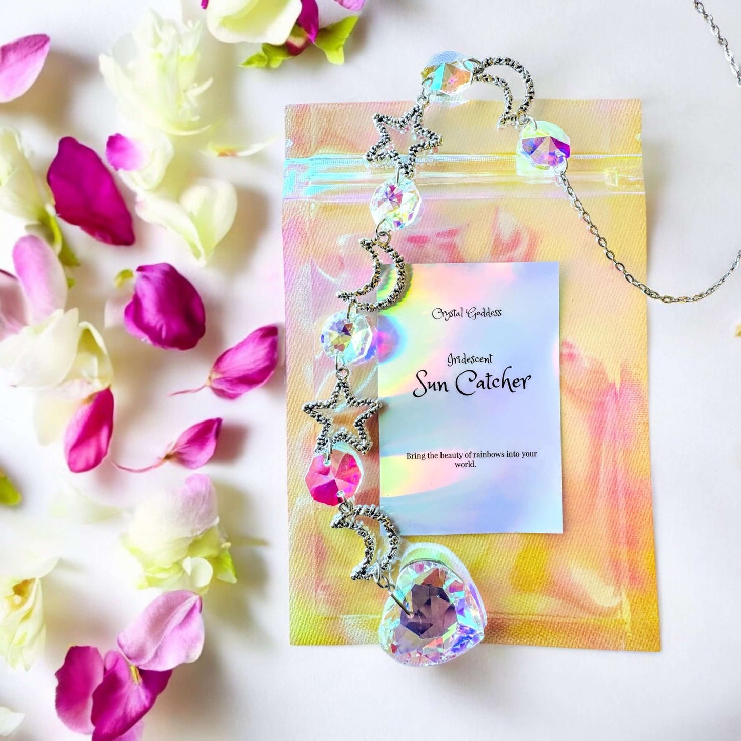 Beautiful Iridescent Heart Sun-catcher #2