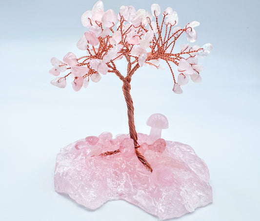 Rose Quartz Crystal Tree #2