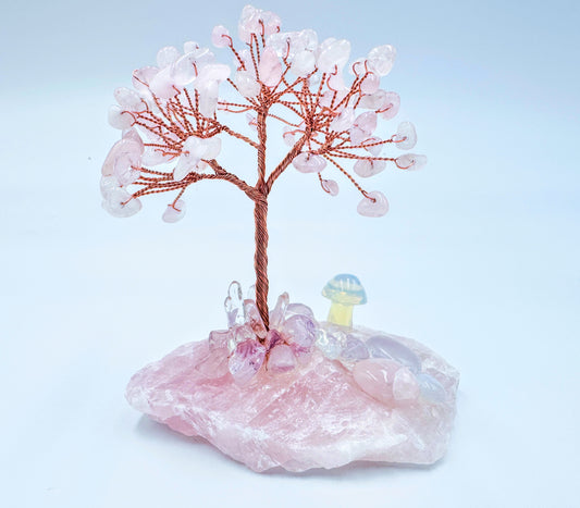 Rose Quartz Crystal Tree #1