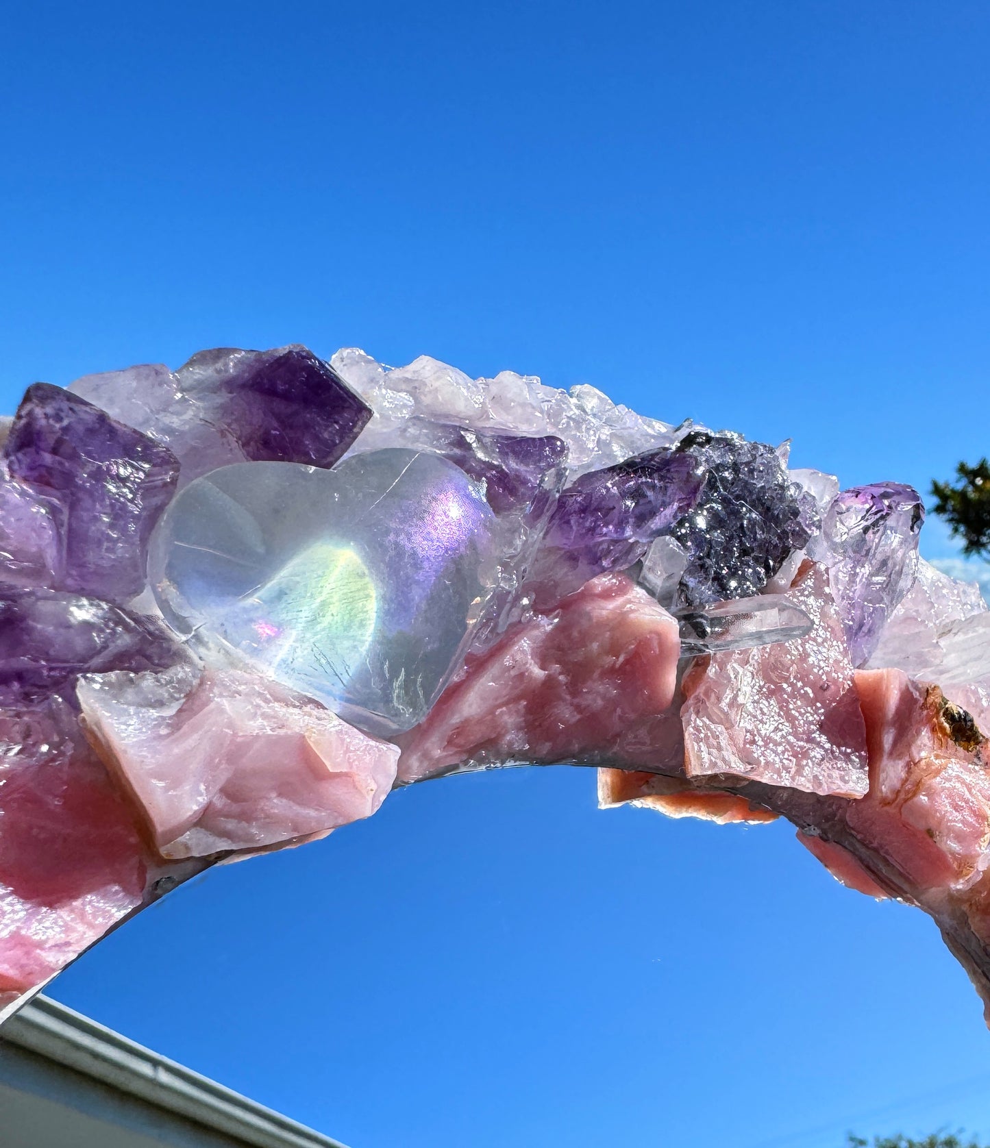 Angel Aura Love Crystal Mirror 28cm