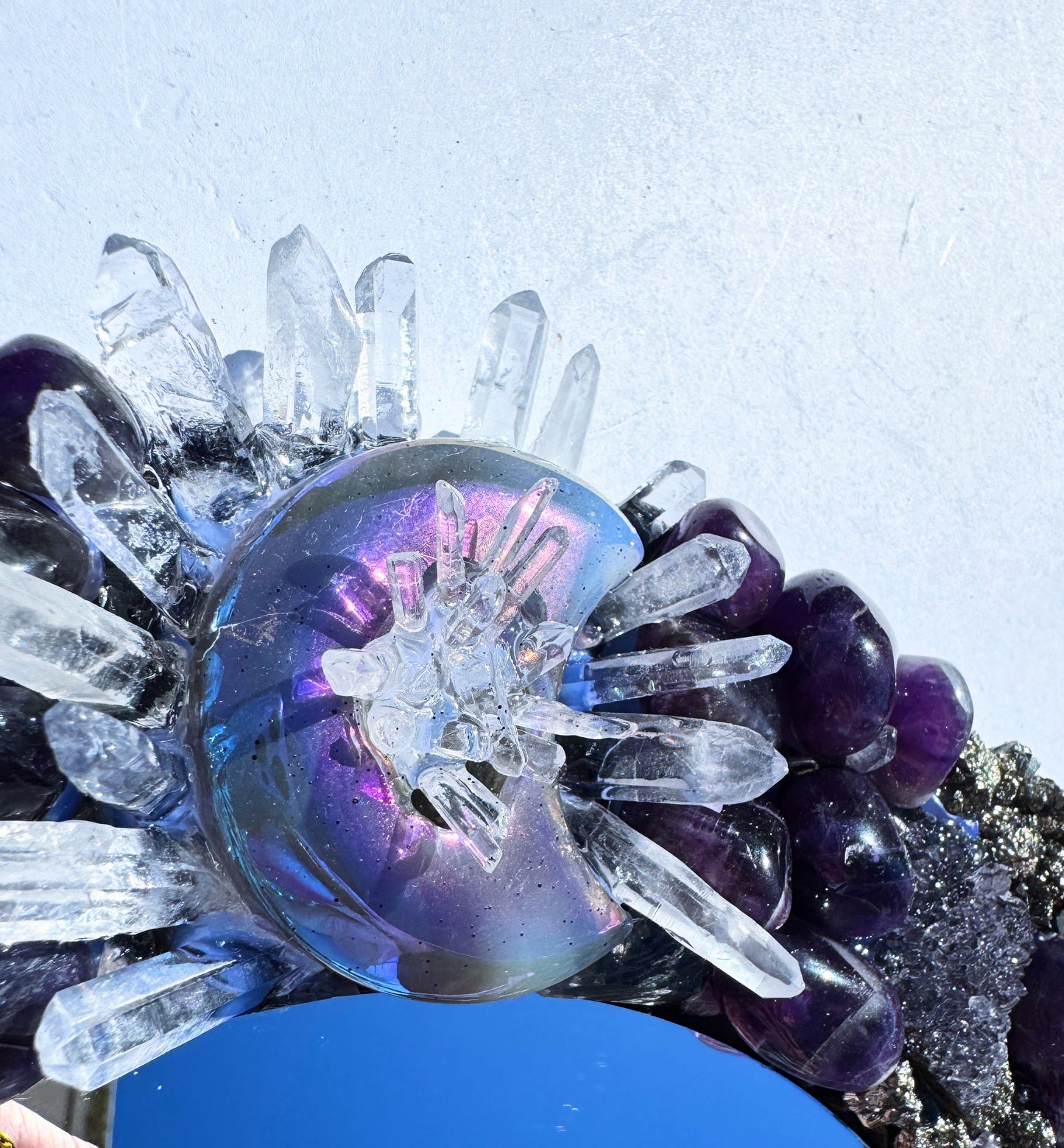 Moonlight Magic Crystal Mirror 28cm