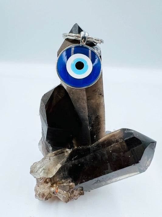 Evil Eye Key Ring Round.