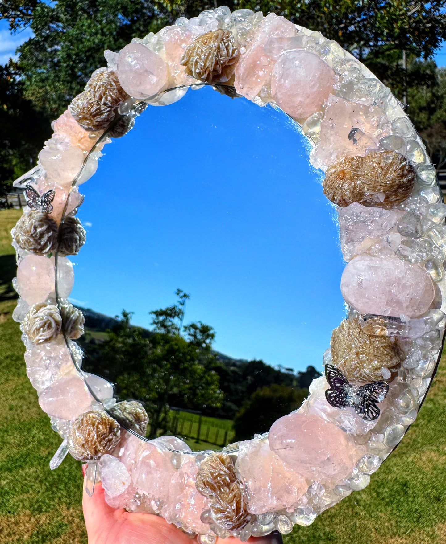 “Goddess Aphrodite” Crystal Mirror 25cm