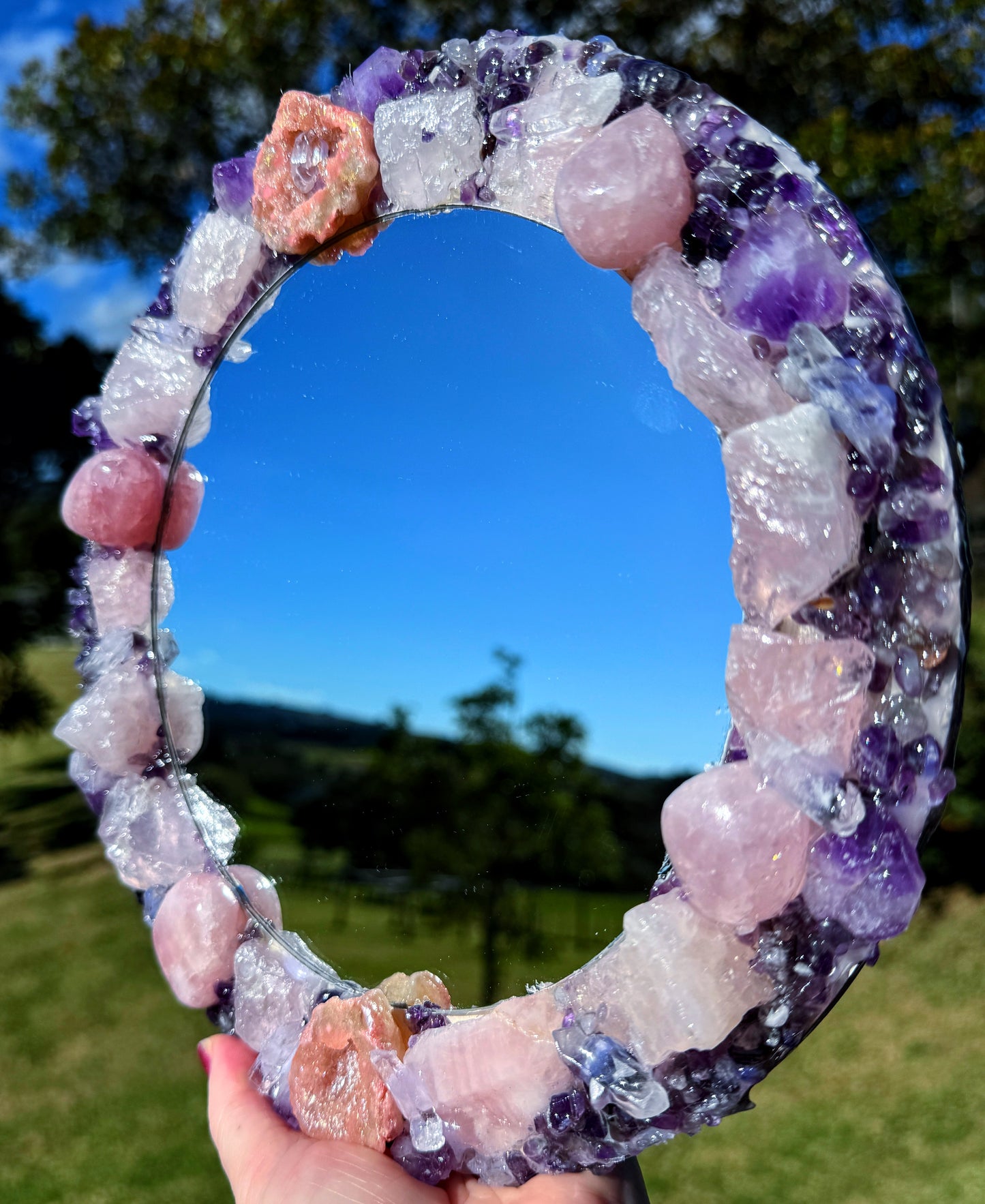 “Goddess Asteria”  Crystal Mirror