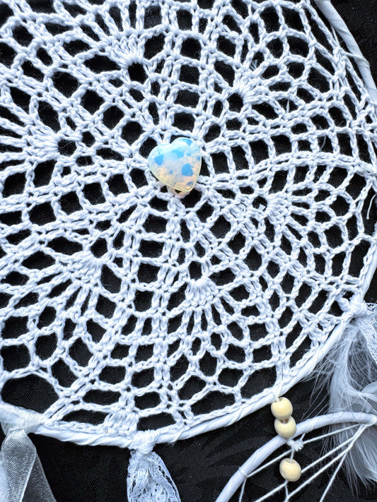 White Dream Catcher Large.