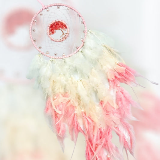 Pink Tree of Life Dream Catcher