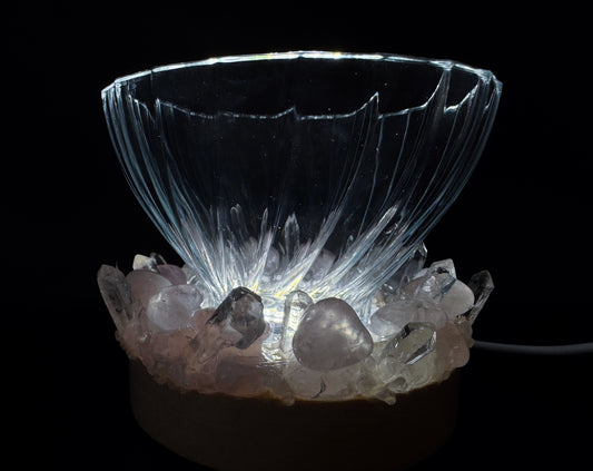 “Serenity” Crystal Bowl (cool light)