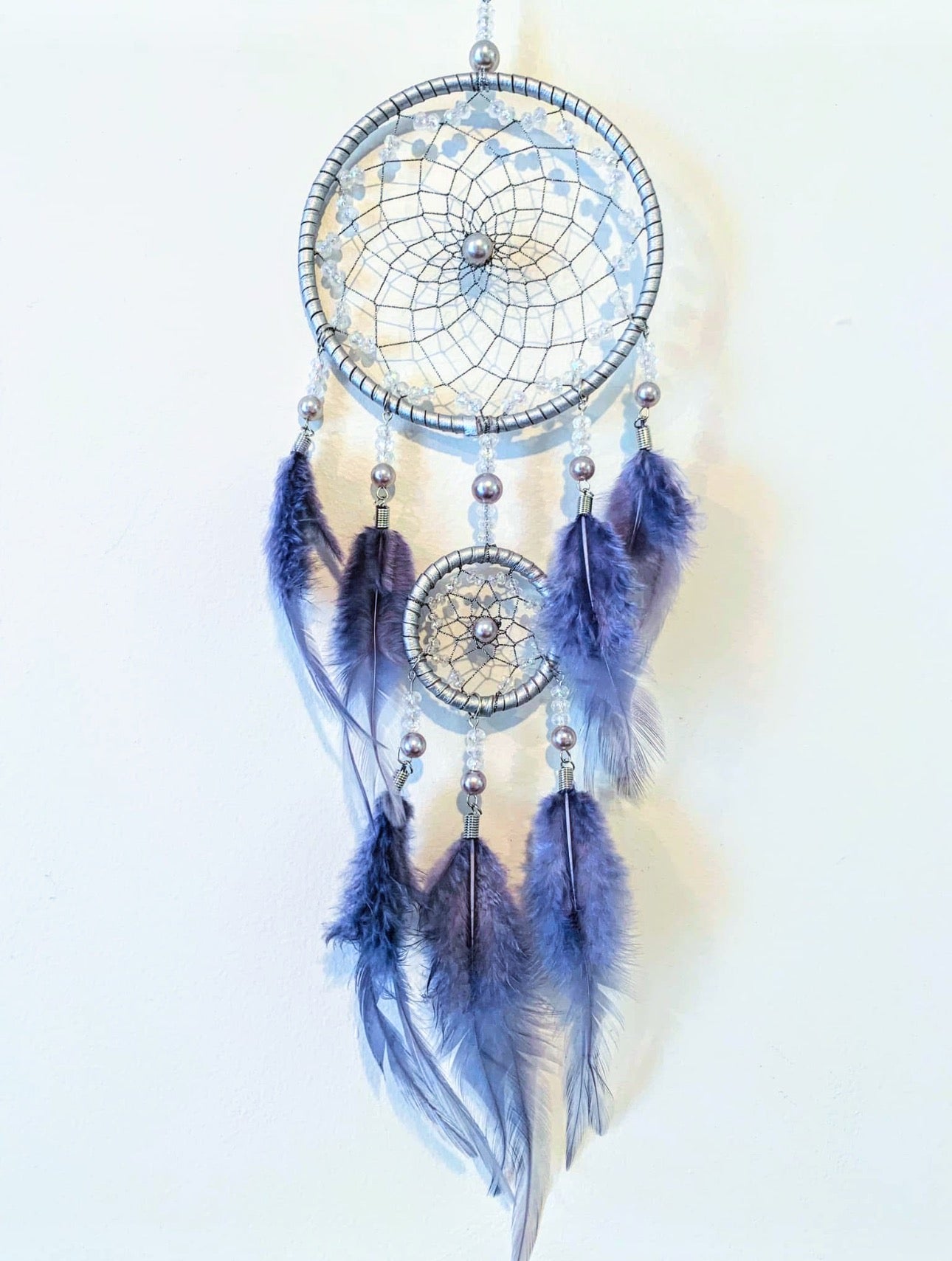 Silver & Blue Dreamcatcher