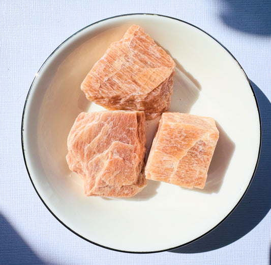 Rough Peach Moonstone