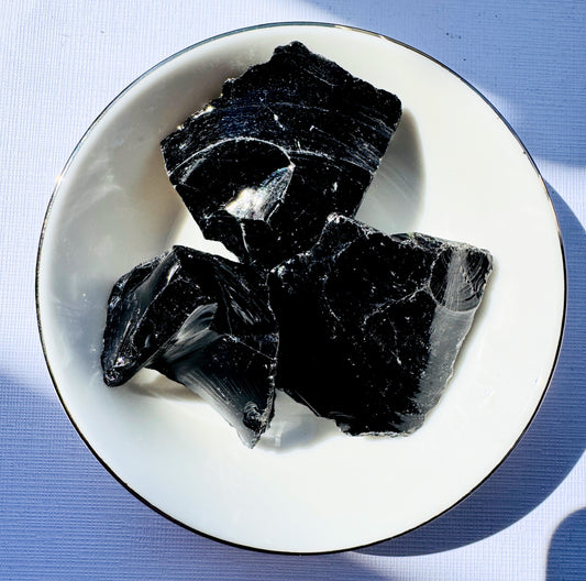 Black obsidian