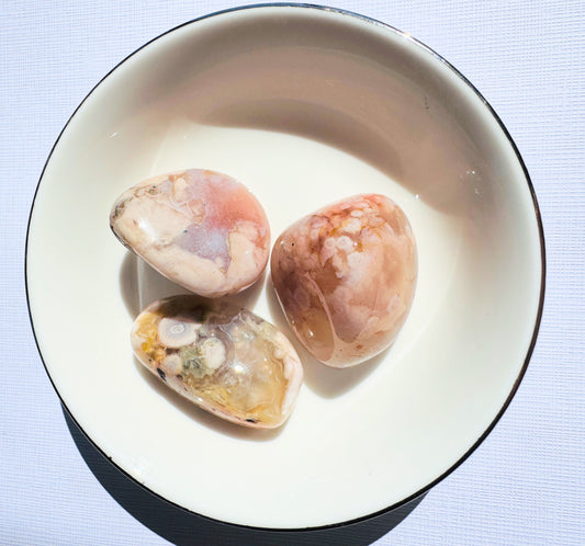 Flower Agate Tumble