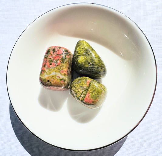 Unakite Tumbled Stone.