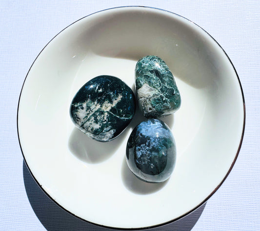 Moss Agate Tumble