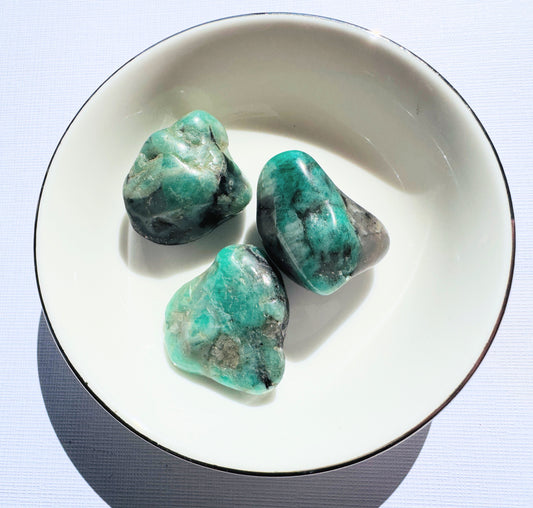 Tumbled Emerald